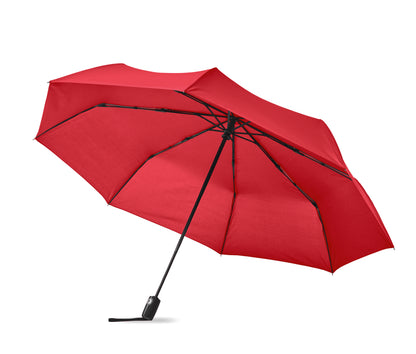 27' ' Regenschirm aus 190T Pongee-Material. Windbeständig. Gestell aus schwarz überzogenem Stahl