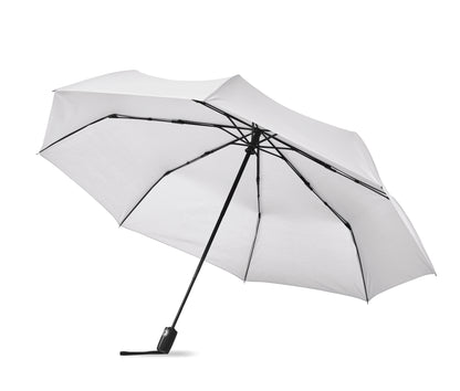 27' ' Regenschirm aus 190T Pongee-Material. Windbeständig. Gestell aus schwarz überzogenem Stahl