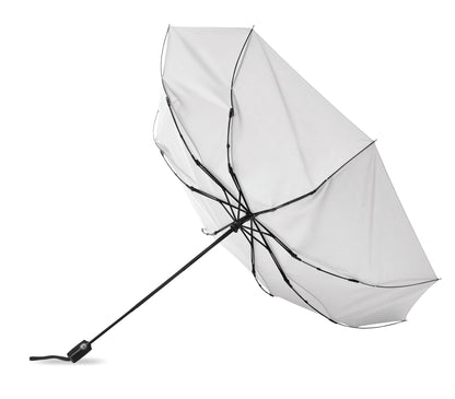 27' ' Regenschirm aus 190T Pongee-Material. Windbeständig. Gestell aus schwarz überzogenem Stahl