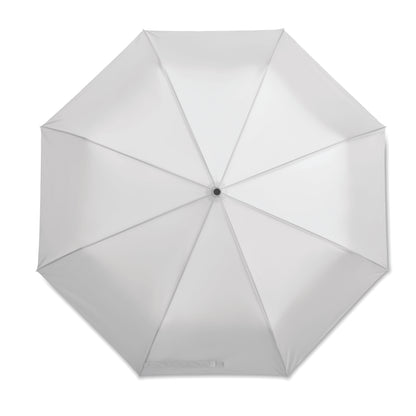 27' ' Regenschirm aus 190T Pongee-Material. Windbeständig. Gestell aus schwarz überzogenem Stahl