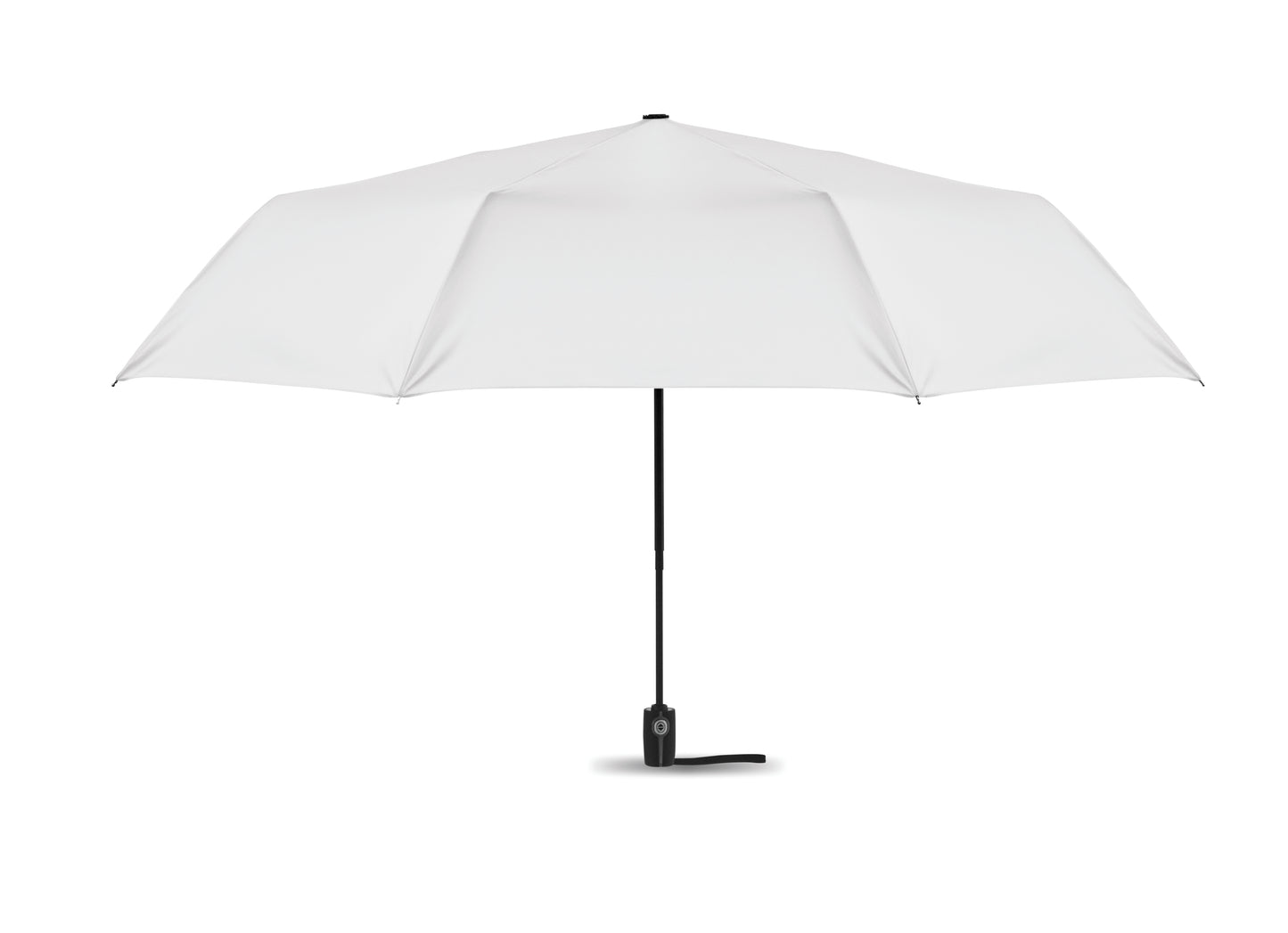 27' ' Regenschirm aus 190T Pongee-Material. Windbeständig. Gestell aus schwarz überzogenem Stahl