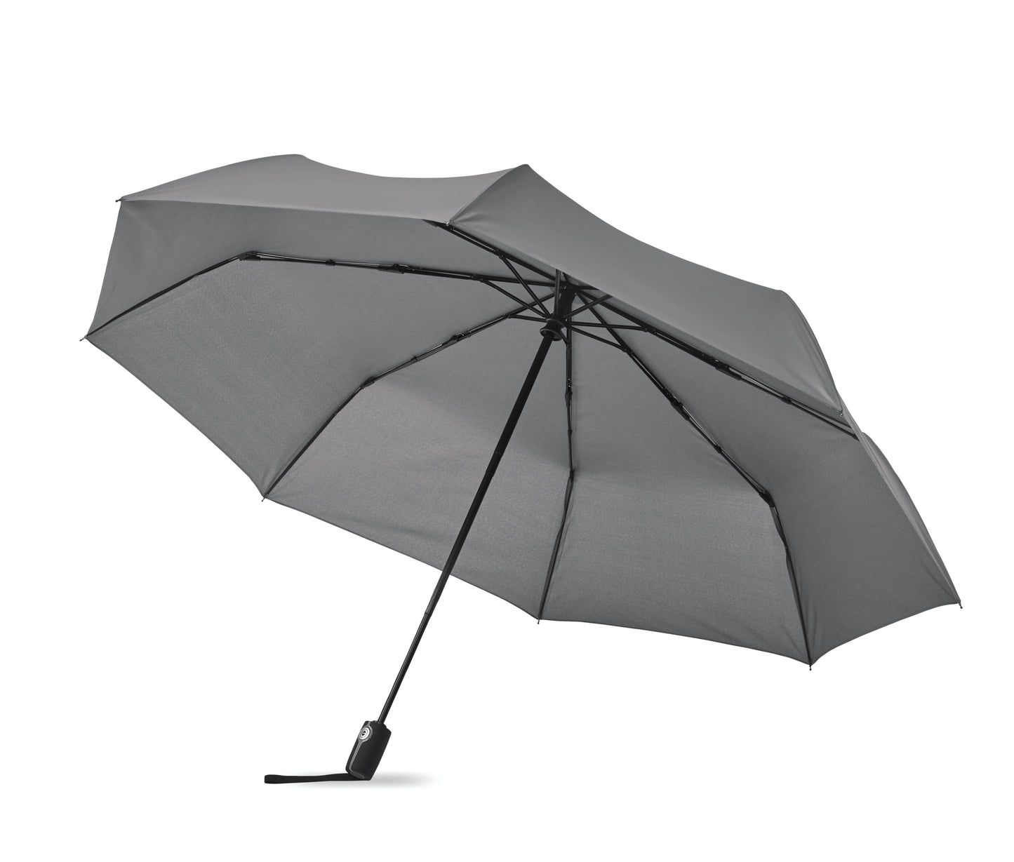 27' ' Regenschirm aus 190T Pongee-Material. Windbeständig. Gestell aus schwarz überzogenem Stahl