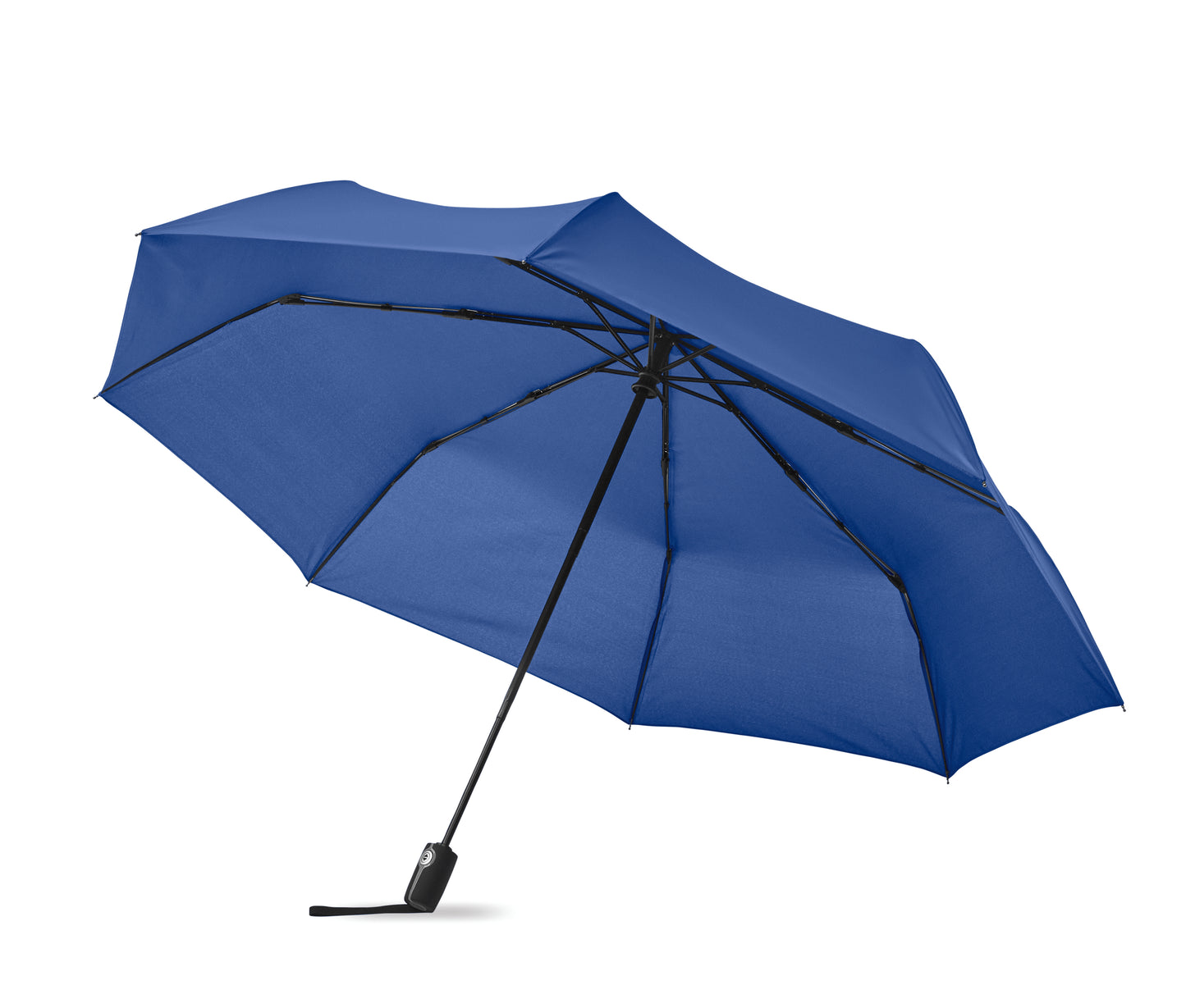 27' ' Regenschirm aus 190T Pongee-Material. Windbeständig. Gestell aus schwarz überzogenem Stahl