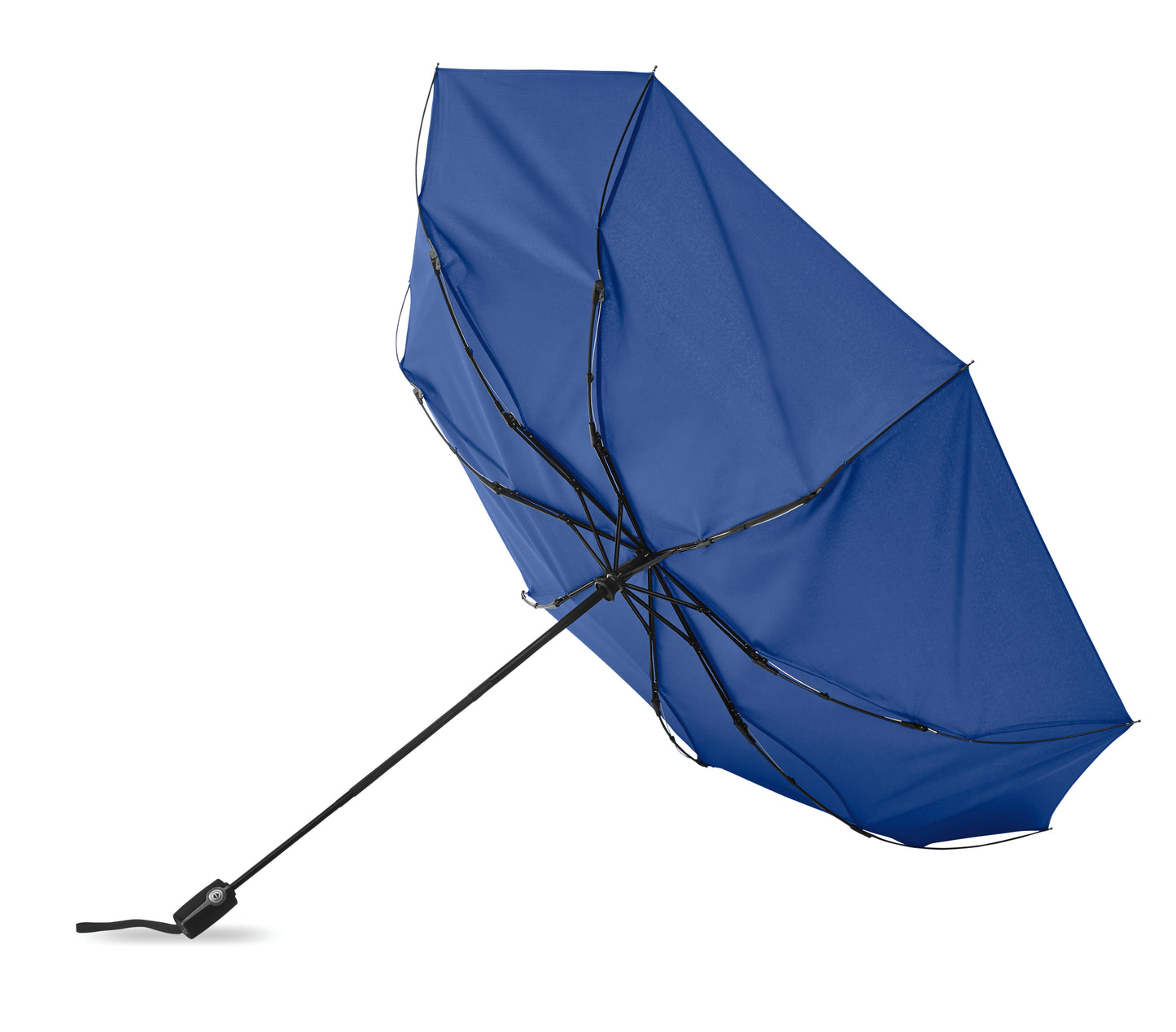 27' ' Regenschirm aus 190T Pongee-Material. Windbeständig. Gestell aus schwarz überzogenem Stahl