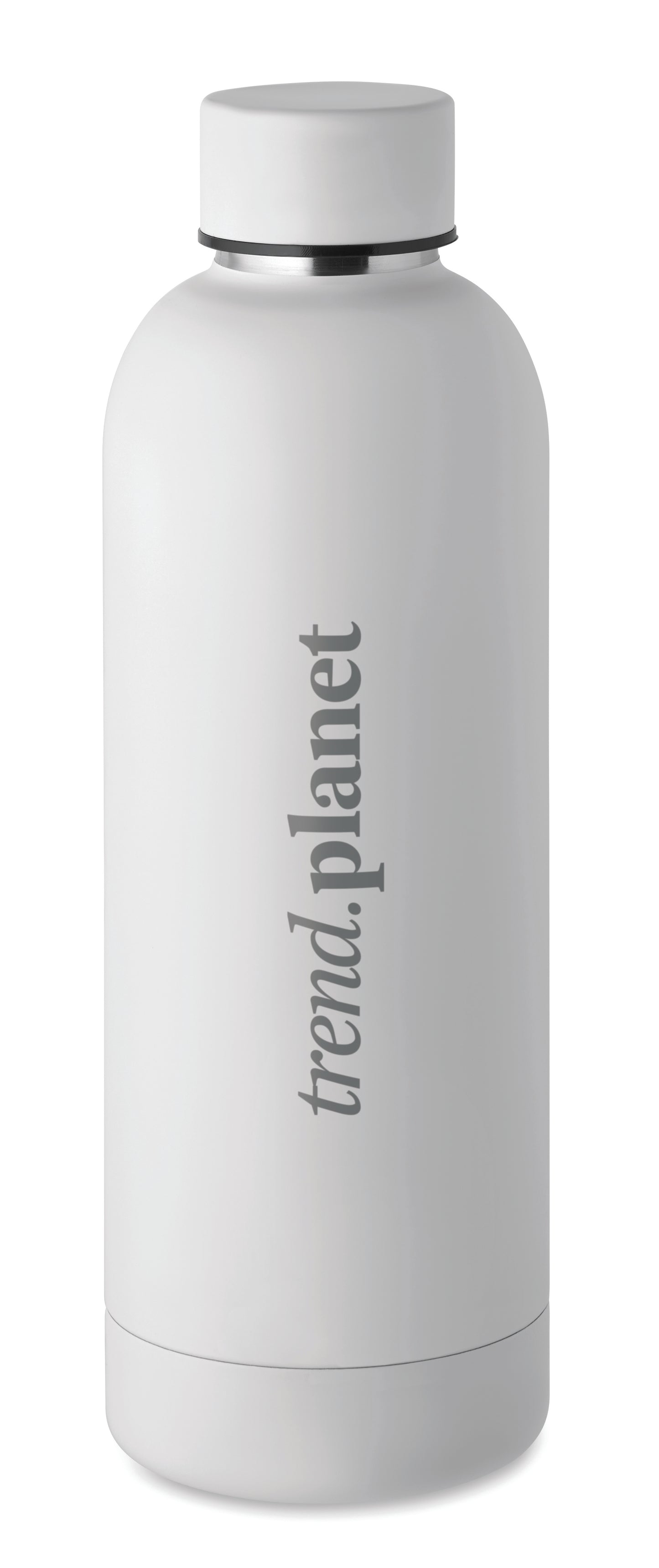 Doppelwandige Isolierflasche aus recyceltem Edelstahl. 90% recycelter Edelstahl und 10% Edelstahl. Füllmenge: