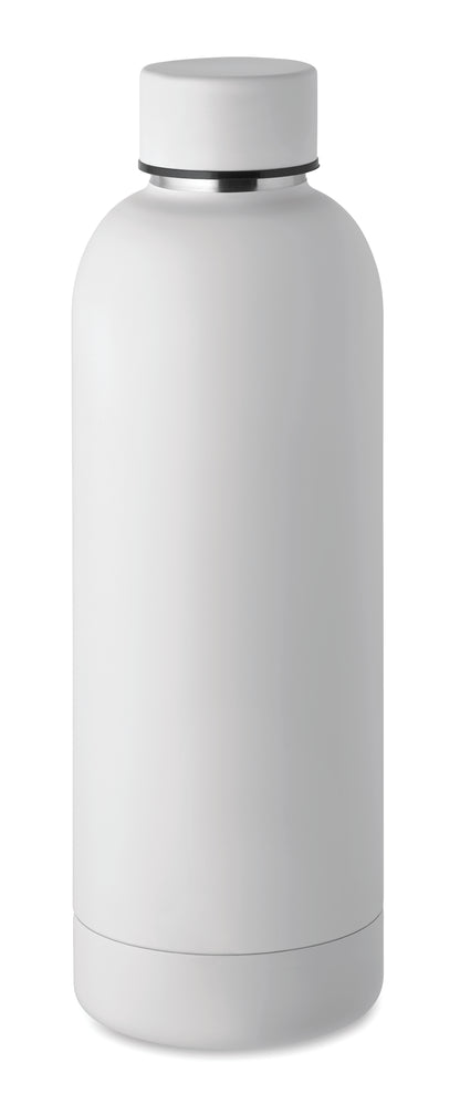 Doppelwandige Isolierflasche aus recyceltem Edelstahl. 90% recycelter Edelstahl und 10% Edelstahl. Füllmenge:
