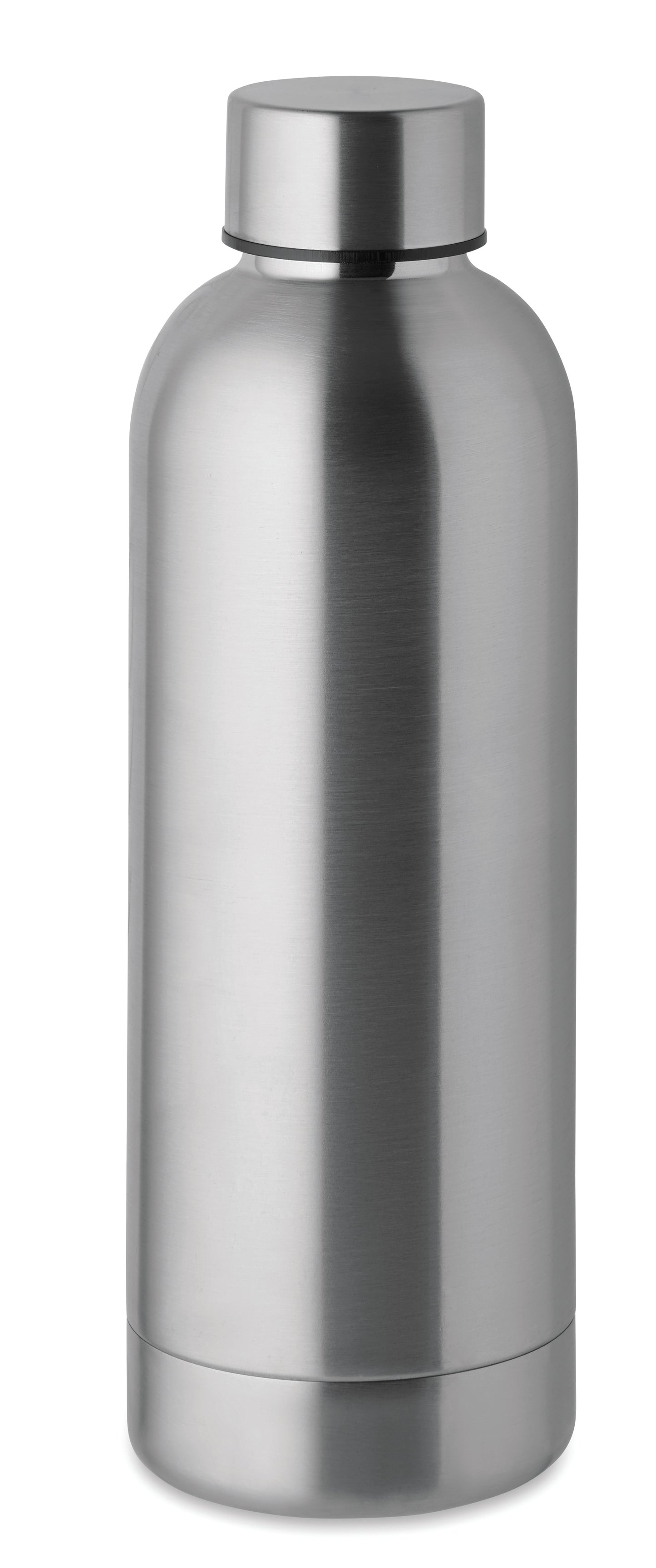 Doppelwandige Isolierflasche aus recyceltem Edelstahl. 90% recycelter Edelstahl und 10% Edelstahl. Füllmenge: