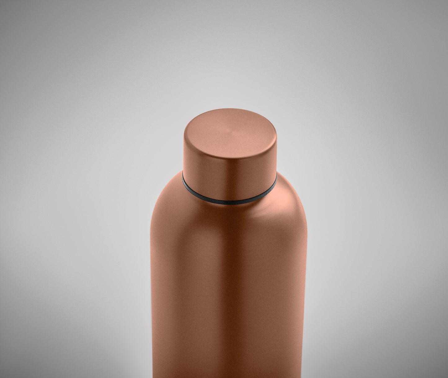 Doppelwandige Isolierflasche aus recyceltem Edelstahl. 90% recycelter Edelstahl und 10% Edelstahl. Füllmenge: