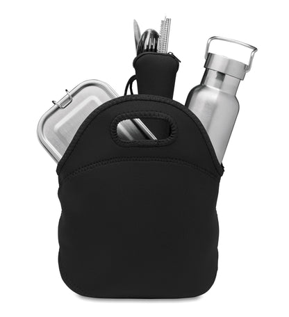 Lunch-Set mit doppelwandiger Isolierflasche aus Edelstahl (500 ml) Lunchbox (600 ml) und