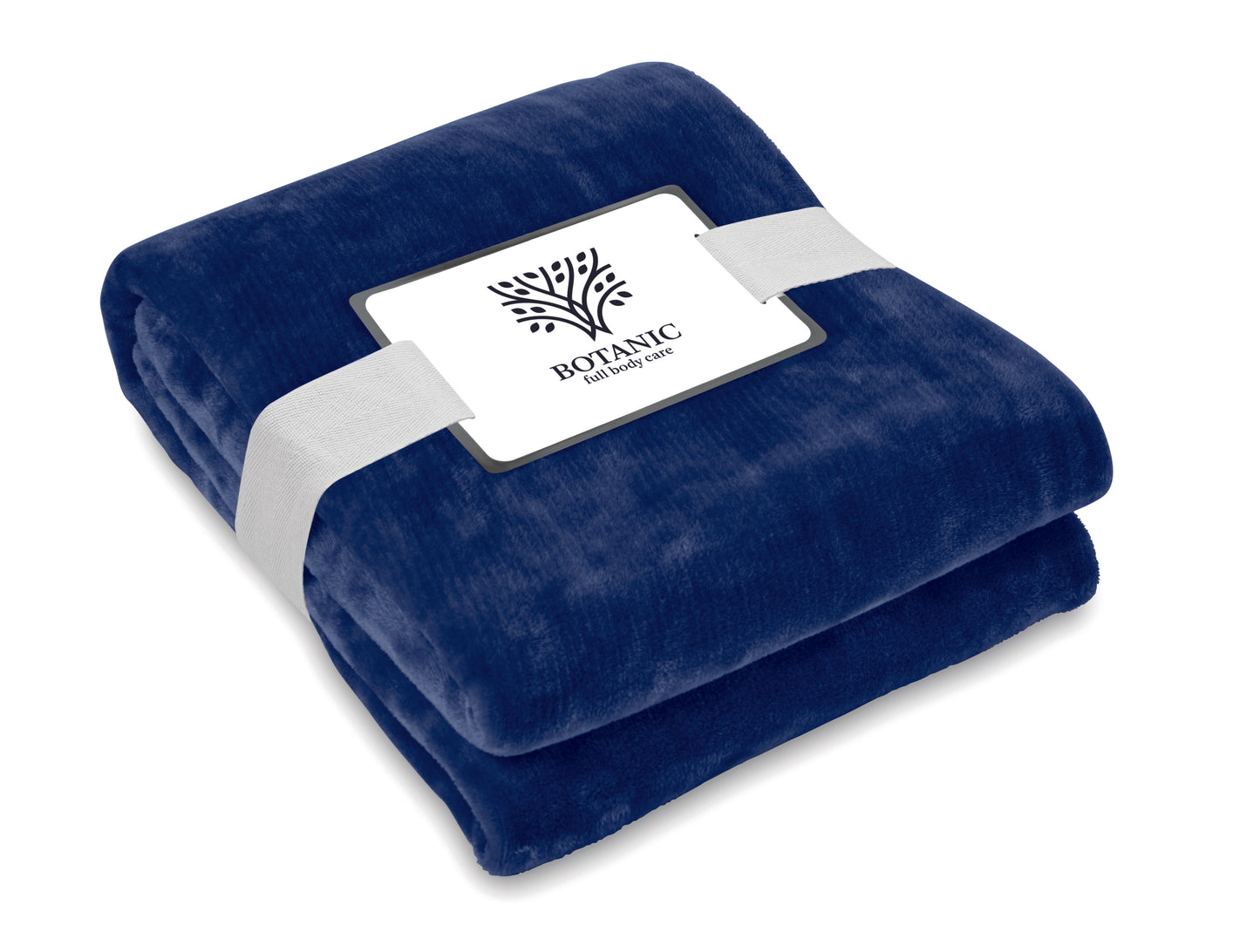 RPET-Flanell Fleece-Decke 280g/m². Inkl. Band mit bedruckbarer Karte.