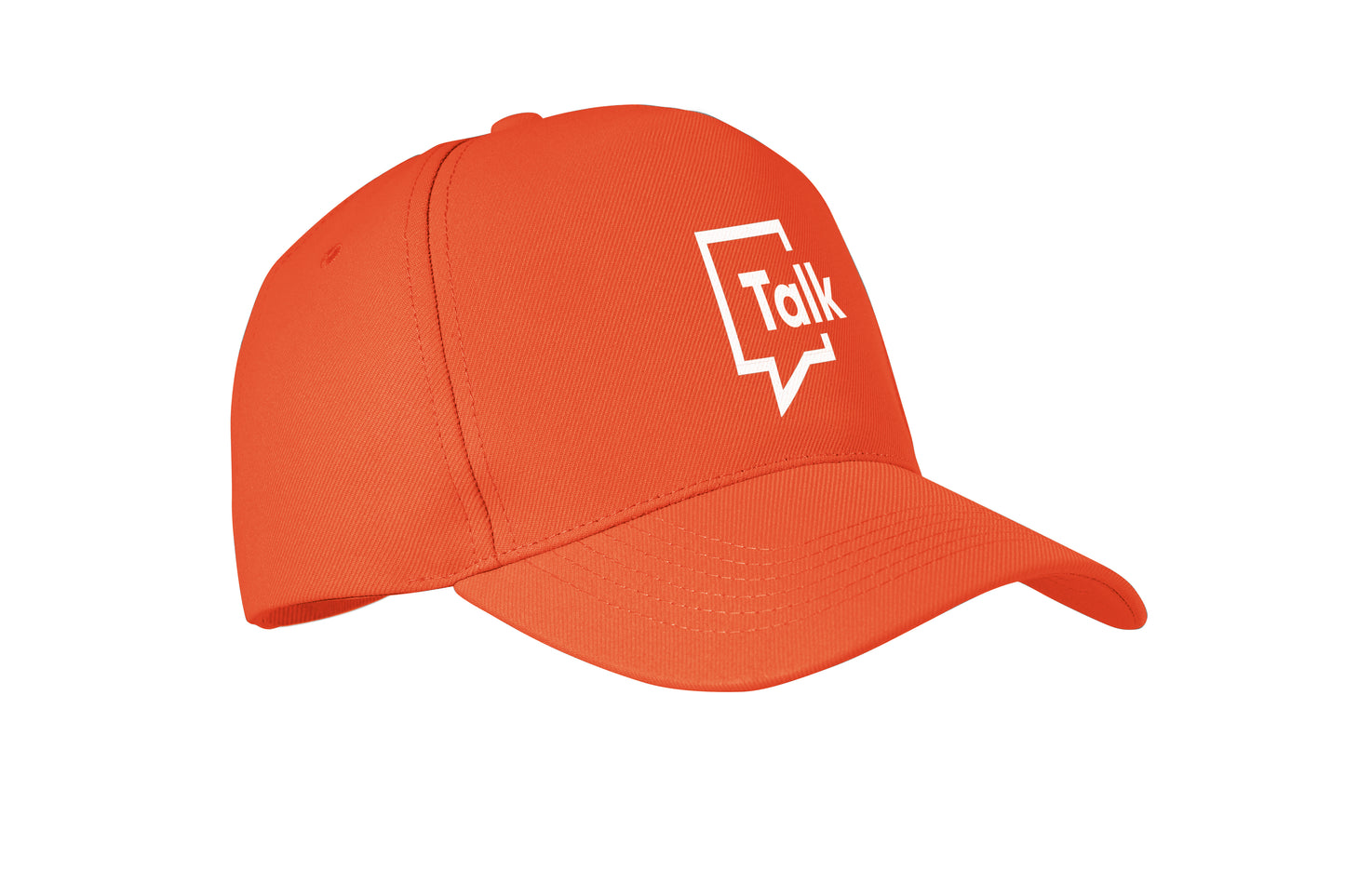 RPET 5-Panel-Baseball Cap aus Polyester 210 g/m² mit silberner Schnalle aus Stahl.