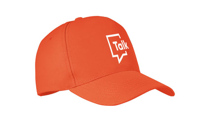 RPET 5-Panel-Baseball Cap aus Polyester 210 g/m² mit silberner Schnalle aus Stahl.