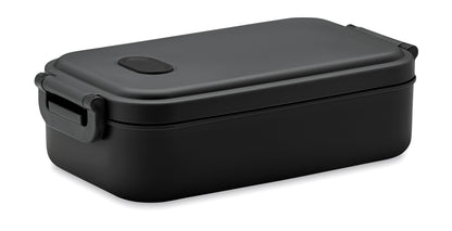 Lunchbox aus PP mit luftdichtem Deckel Ventil und zwei seitlichen Haltklammern. Füllmenge: