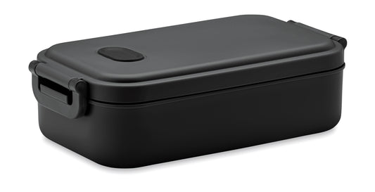 Lunchbox aus PP mit luftdichtem Deckel Ventil und zwei seitlichen Haltklammern. Füllmenge: