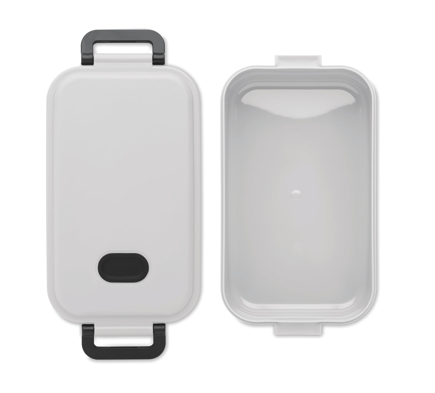 Lunchbox aus PP mit luftdichtem Deckel Ventil und zwei seitlichen Haltklammern. Füllmenge: