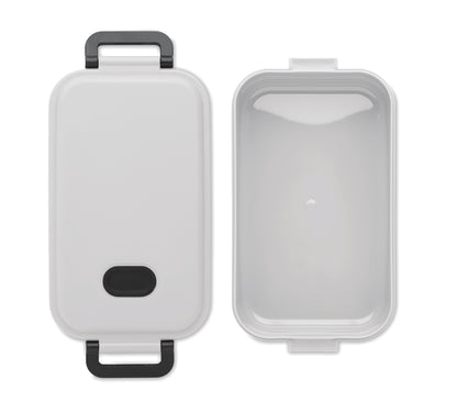 Lunchbox aus PP mit luftdichtem Deckel Ventil und zwei seitlichen Haltklammern. Füllmenge: