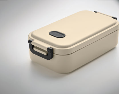 Lunchbox aus PP mit luftdichtem Deckel Ventil und zwei seitlichen Haltklammern. Füllmenge: