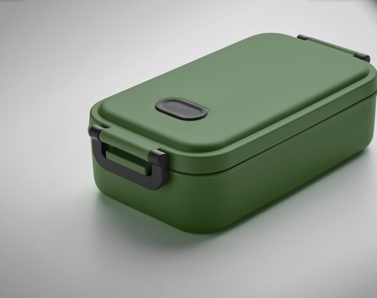 Lunchbox aus PP mit luftdichtem Deckel Ventil und zwei seitlichen Haltklammern. Füllmenge: