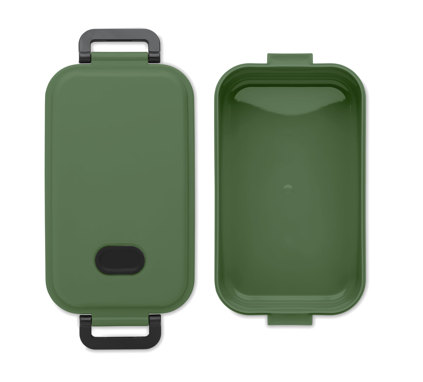 Lunchbox aus PP mit luftdichtem Deckel Ventil und zwei seitlichen Haltklammern. Füllmenge:
