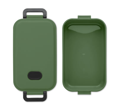 Lunchbox aus PP mit luftdichtem Deckel Ventil und zwei seitlichen Haltklammern. Füllmenge: