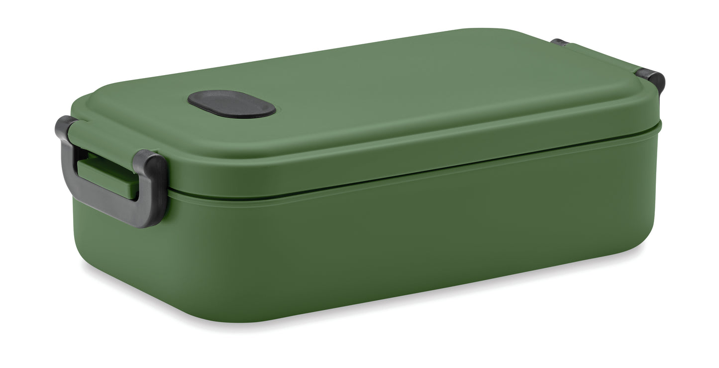 Lunchbox aus PP mit luftdichtem Deckel Ventil und zwei seitlichen Haltklammern. Füllmenge: