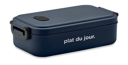 Lunchbox aus PP mit luftdichtem Deckel Ventil und zwei seitlichen Haltklammern. Füllmenge:
