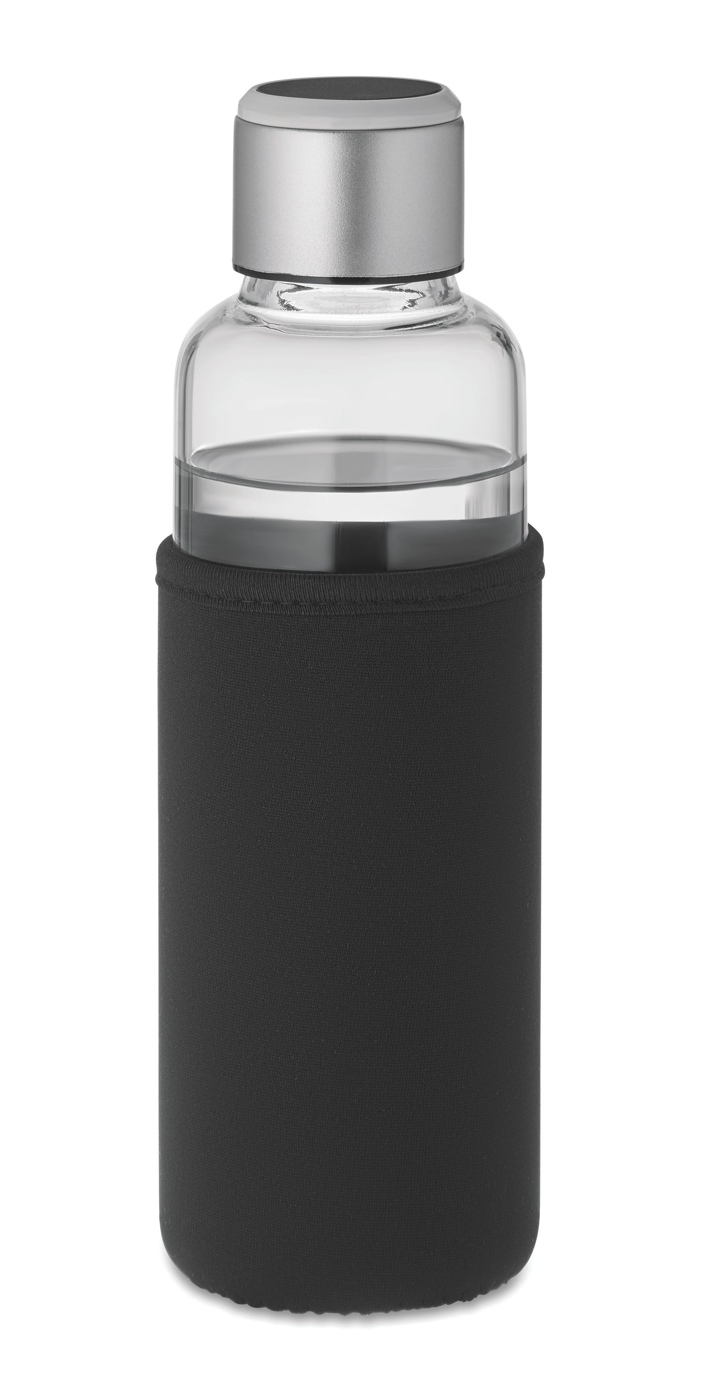 Trinkflasche aus Borosilikatglas mit Trink-Erinnerung. Das Sensorlicht leuchtet stündlich auf und erinnert