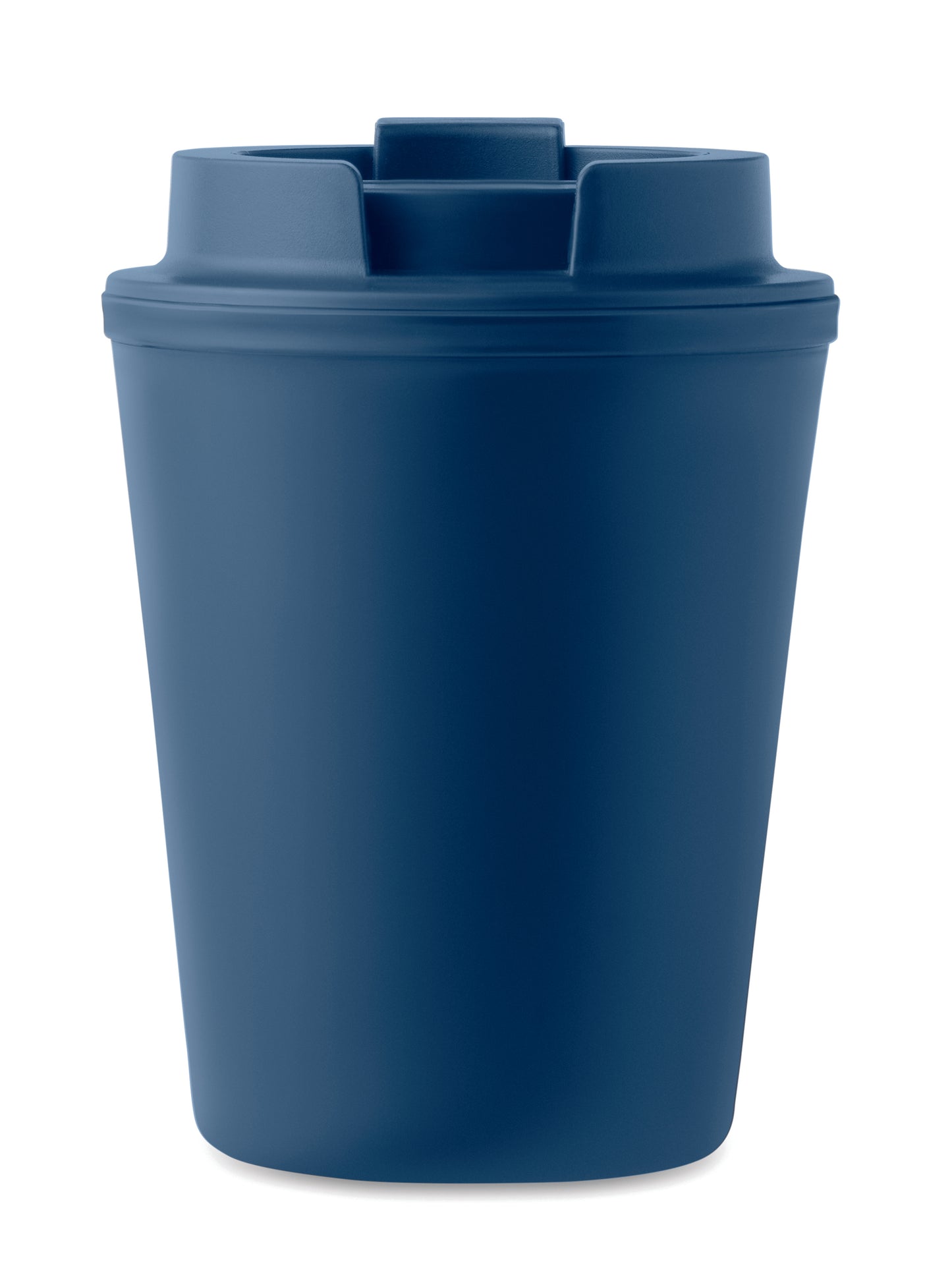 Doppelwandiger Trinkbecher mit Trinkdeckel aus PP. Füllmenge: 300 ml.Auslaufsicher.