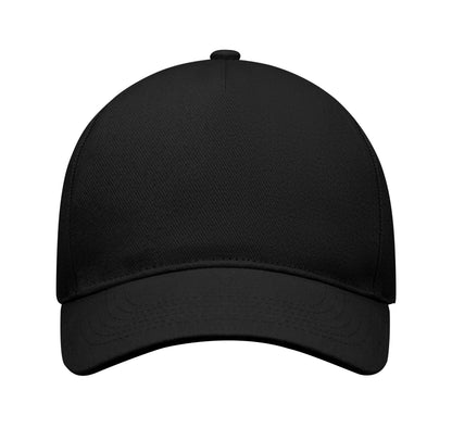 5-Panel-Baseball Cap aus gebürsteter schwerer Twill-Baumwolle 260 g/m² mit silberner Schnalle aus