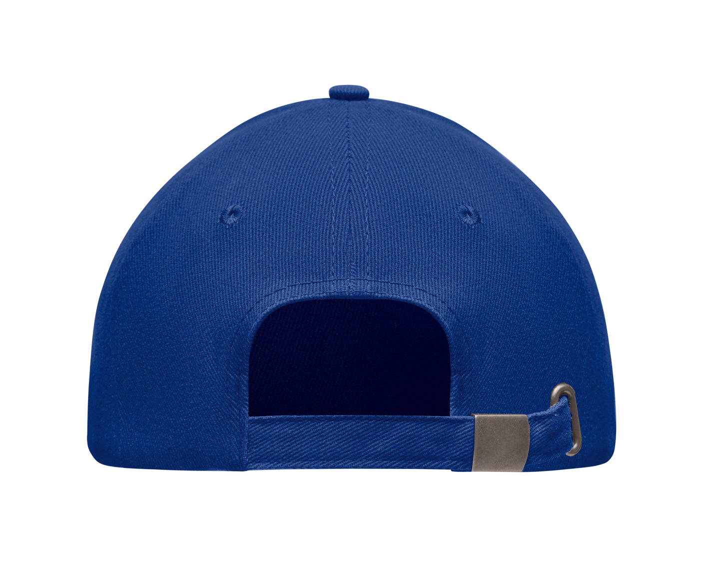 5-Panel-Baseball Cap aus gebürsteter schwerer Twill-Baumwolle 260 g/m² mit silberner Schnalle aus