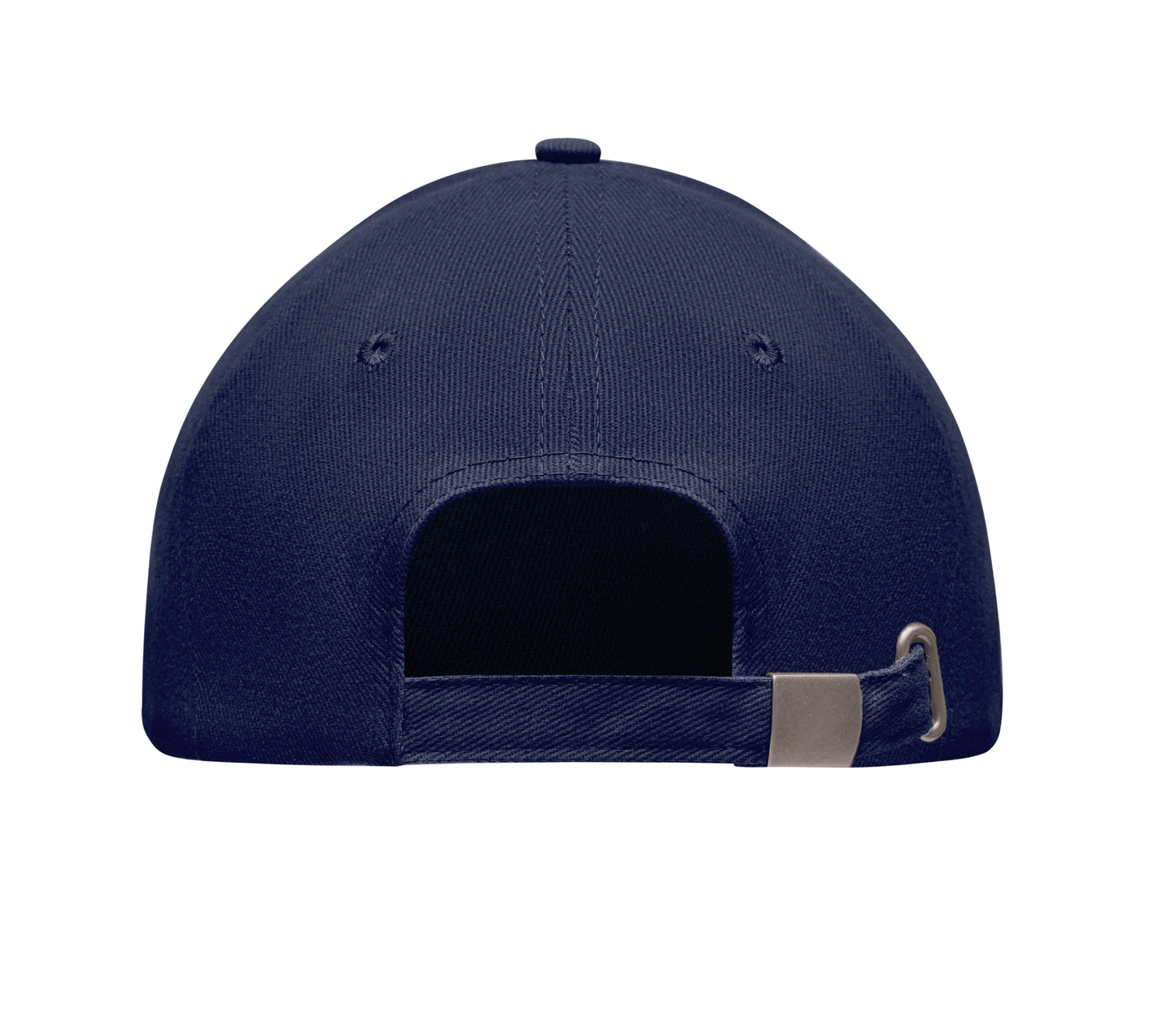 5-Panel-Baseball Cap aus gebürsteter schwerer Twill-Baumwolle 260 g/m² mit silberner Schnalle aus