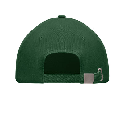 5-Panel-Baseball Cap aus gebürsteter schwerer Twill-Baumwolle 260 g/m² mit silberner Schnalle aus