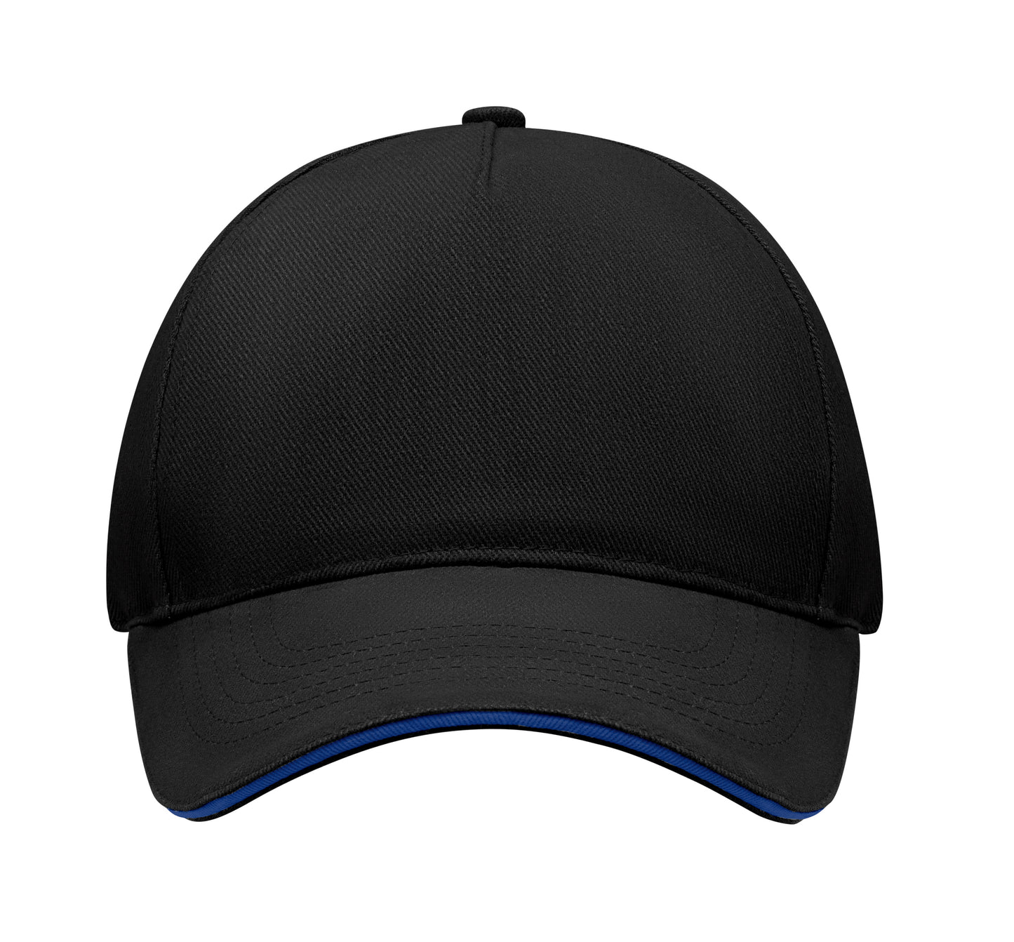 5-Panel-Baseball Cap aus gebürsteter schwerer Twill-Baumwolle 260 g/m² mit silberner Schnalle aus