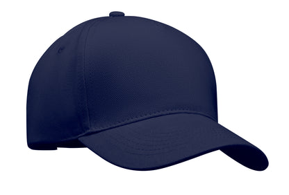 5-Panel-Baseball Cap aus gebürsteter schwerer Twill-Baumwolle 260 g/m² mit silberner Schnalle aus