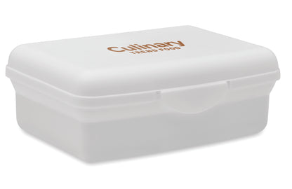 Lunchbox aus PP mit Klickverschluss. Füllmenge: 800 ml.