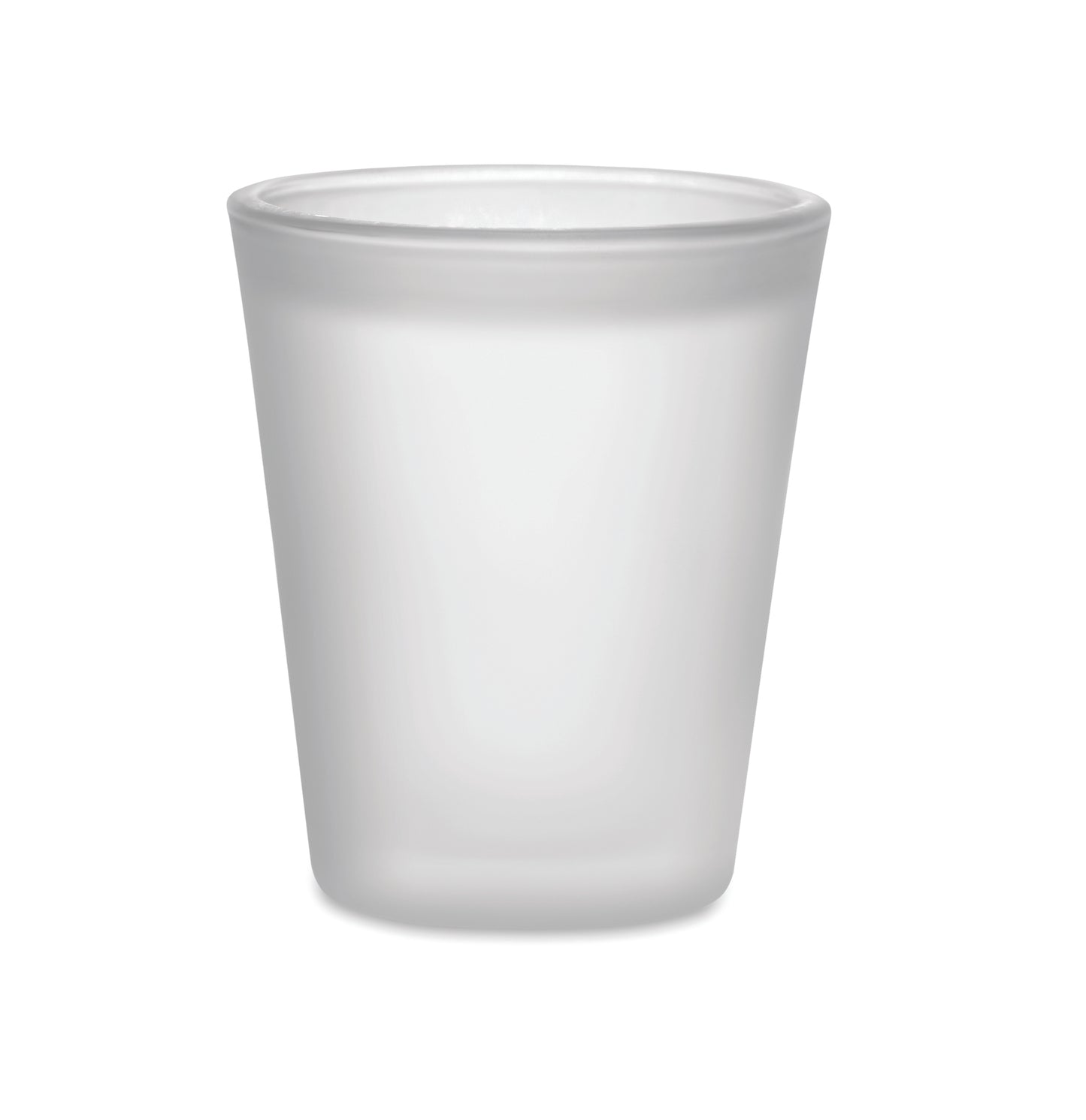 Wiederverwendbares Schnapsglas. Spezielle Beschichtung für Sublimationsdruck. Füllmenge: 44 ml.