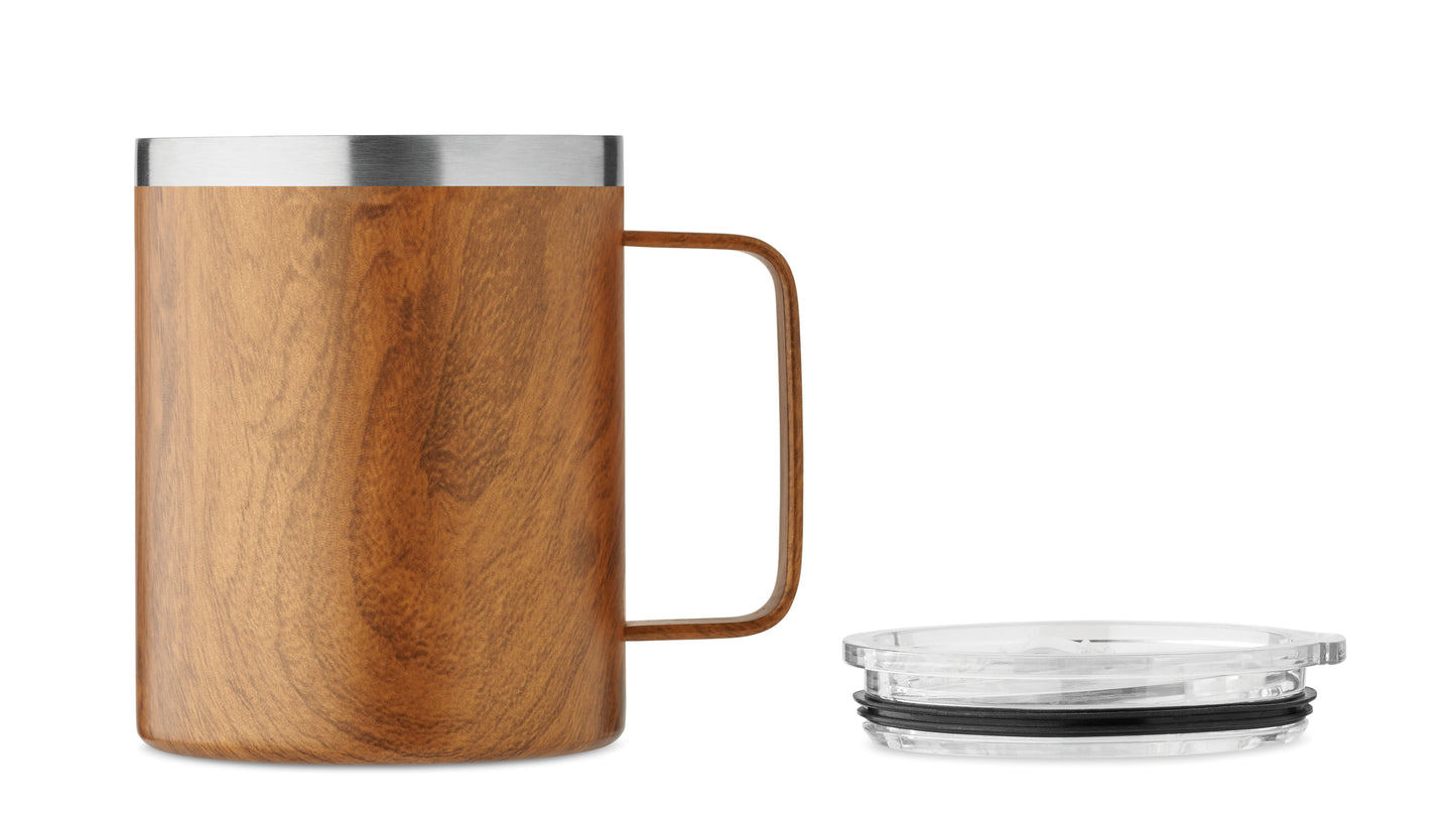 Doppelwandiger Becher aus recyceltem Edelstahl (90 % recycelter Edelstahl und 10 %