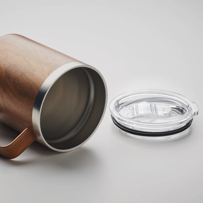 Doppelwandiger Becher aus recyceltem Edelstahl (90 % recycelter Edelstahl und 10 %