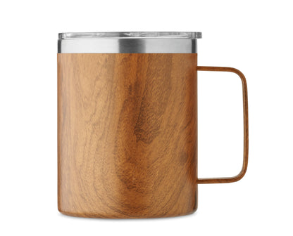 Doppelwandiger Becher aus recyceltem Edelstahl (90 % recycelter Edelstahl und 10 %