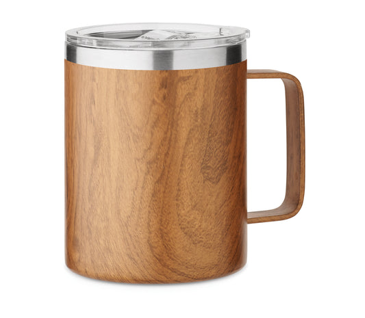 Doppelwandiger Becher aus recyceltem Edelstahl (90 % recycelter Edelstahl und 10 %