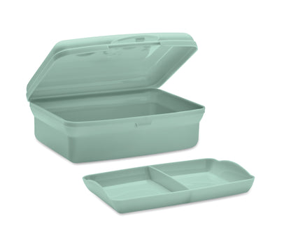 Lunchbox für Kinder aus PP mit Klickverschluss und Innenfach. Füllmenge: 700 ml.