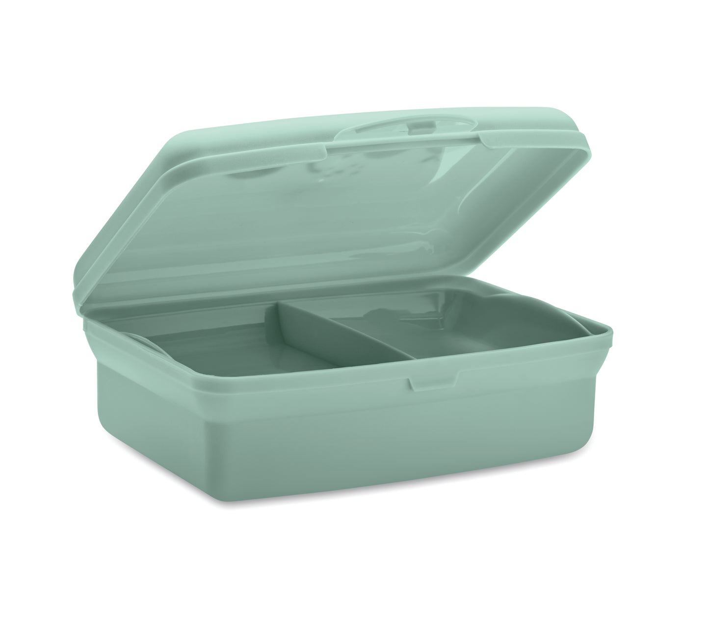 Lunchbox für Kinder aus PP mit Klickverschluss und Innenfach. Füllmenge: 700 ml.