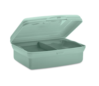 Lunchbox für Kinder aus PP mit Klickverschluss und Innenfach. Füllmenge: 700 ml.