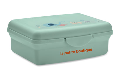 Lunchbox für Kinder aus PP mit Klickverschluss und Innenfach. Füllmenge: 700 ml.