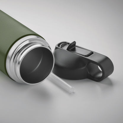 Doppelwandige Isolierflasche aus recyceltem Edelstahl (90 % recycelter Edelstahl und 10 %