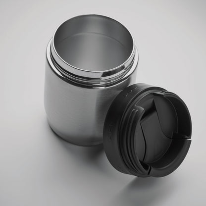 2in1 doppelwandige Isolierflasche aus Edelstahl mit abnehmbarem Flip-Lid Becher. Auslaufsicher. Füllmenge: Flasche: