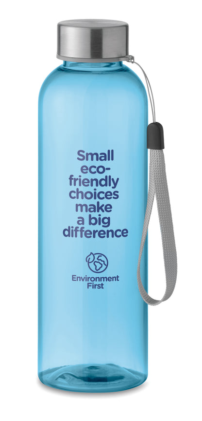 Trinkflasche aus Tritan Renew™. BPA-frei. Verschluss aus Edelstahl. Handschlaufe. Auslaufsicher. Füllmenge: 500