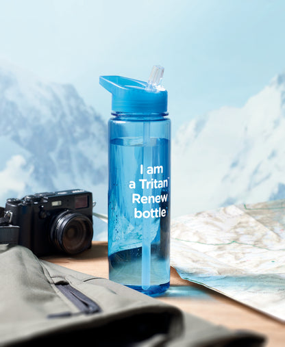 Trinkflasche aus Tritan Renew™. BPA-frei. Klappbares Mundstück. Auslaufsicher. Füllmenge: 650 ml. Dieses