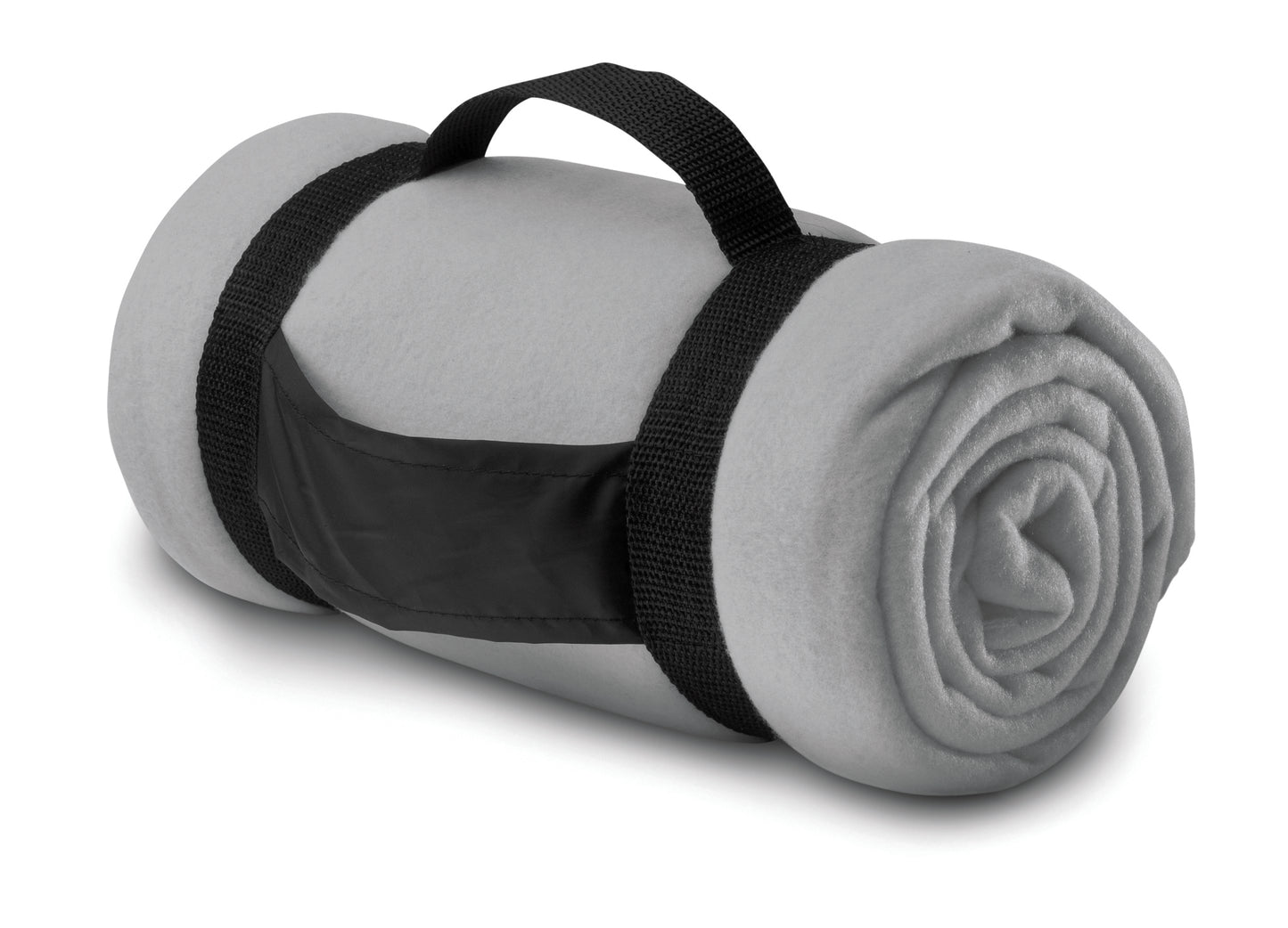 Fleece-Decke mit Trageriemen aus Nylon. 180g/m² Fleece.