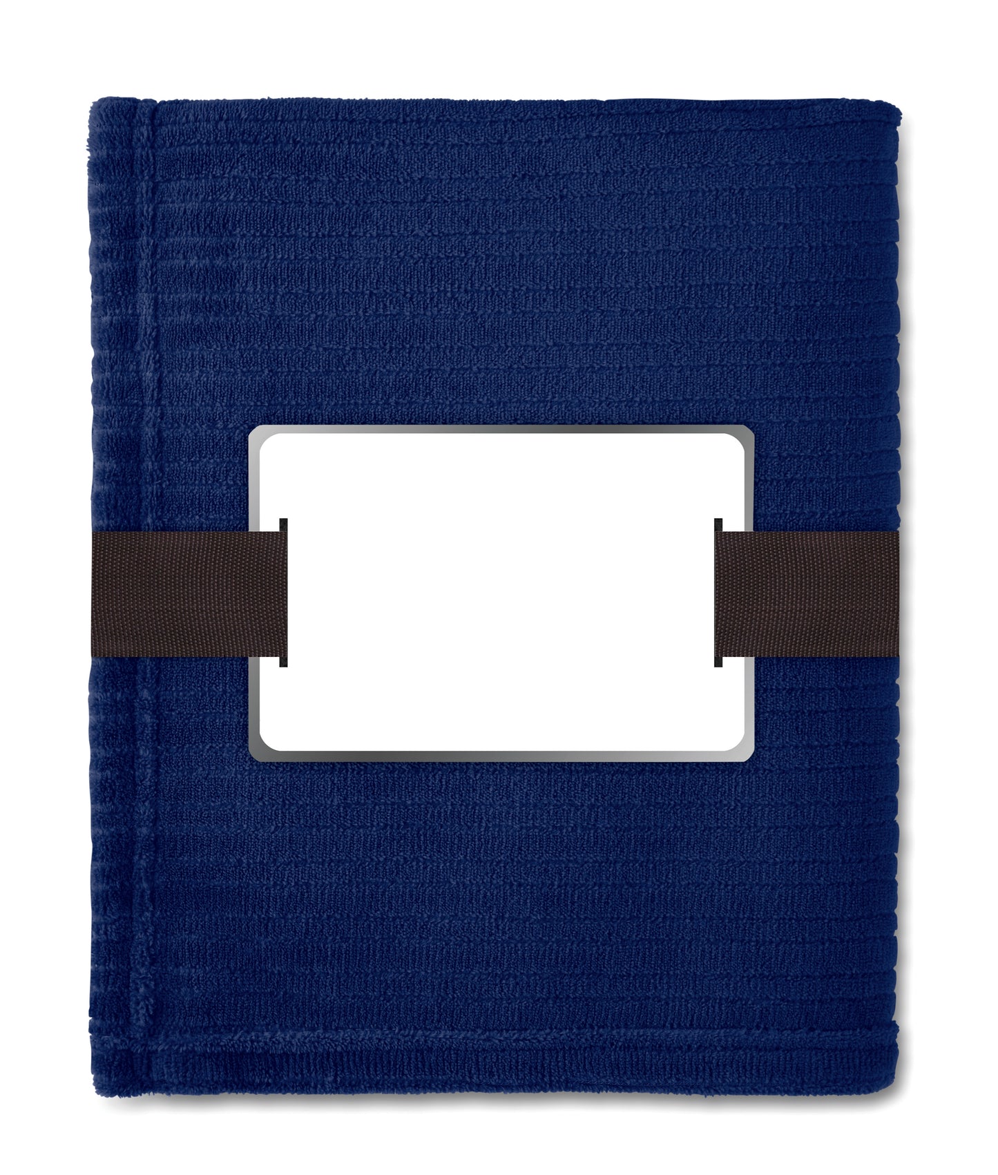 Softe Fleece-Decke 240 g/m². Inkl. Band mit bedruckbarer Karte.